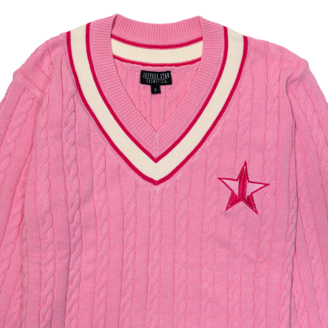 Pink Varsity Sweater - Image 3