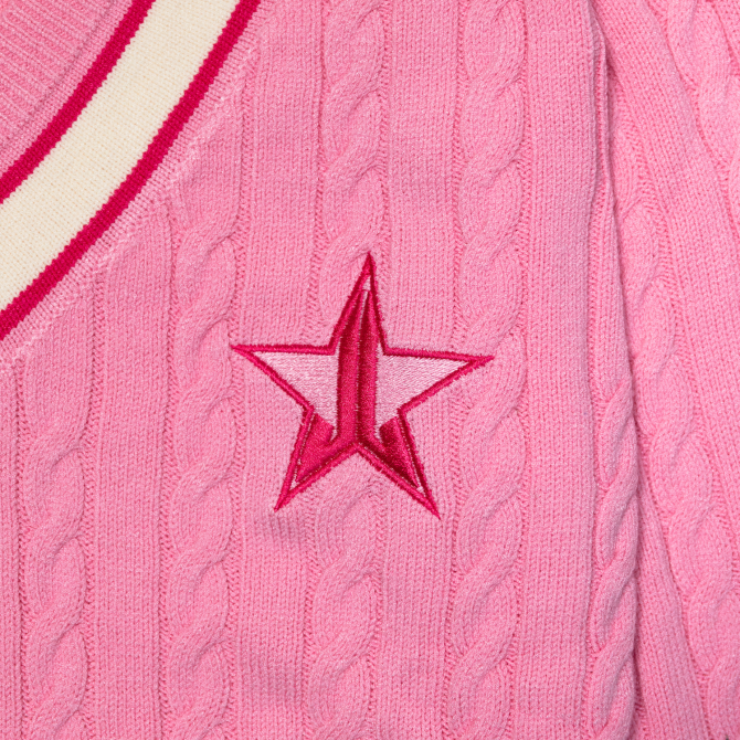 Pink Varsity Sweater - Image 4