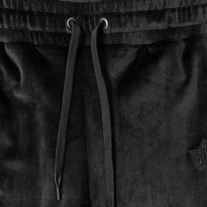 Black Velour Joggers - Image 2