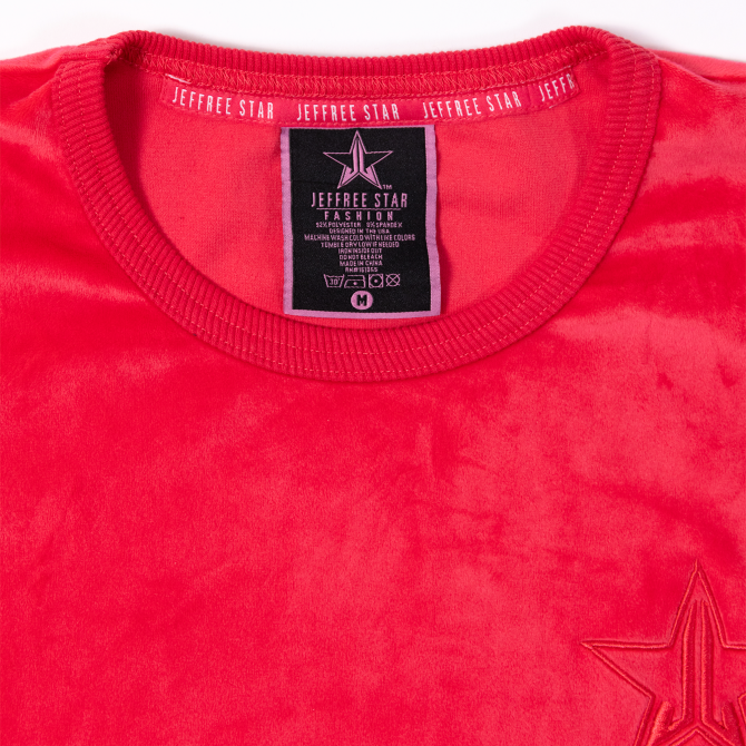 Red Velour Crewneck - Image 2